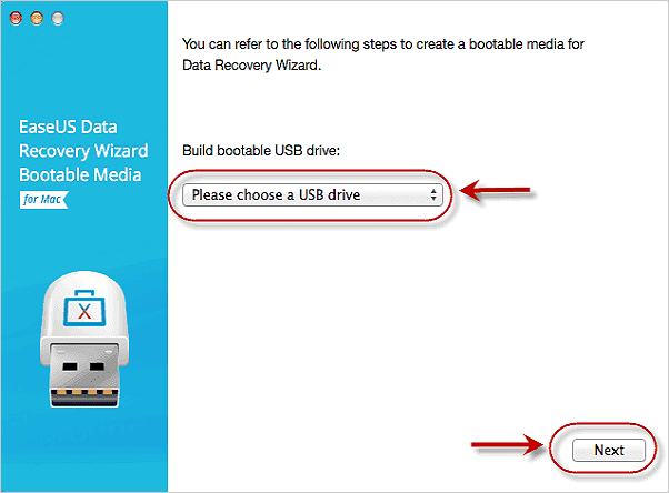 Mac data recovery from bootable media - step 1