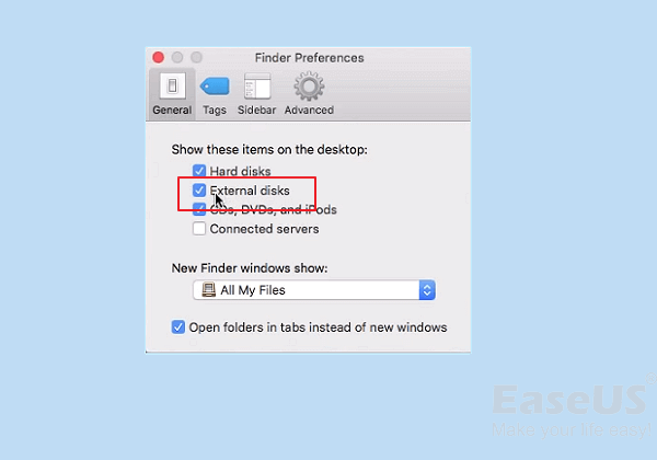 Сделайте так, чтобы USB отображался на Mac
