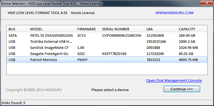 hdd low level format tool - лучший низкоуровневый инструмент для форматирования жесткого диска