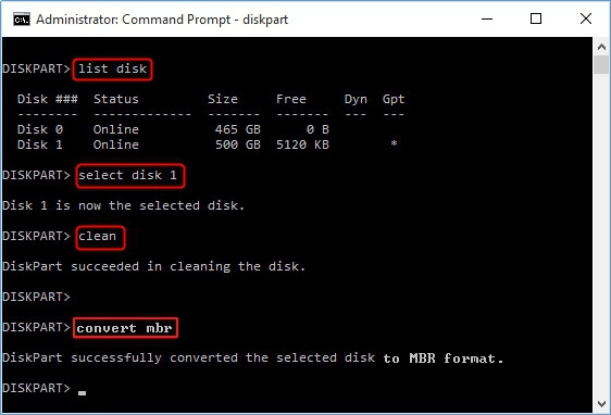 Convert with Command Prompt