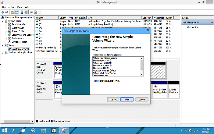 Windows 10 external hard drive partition
