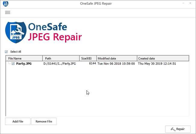 лучшая программа для исправления фотографий на Mac - OneSafe JPEG Repair