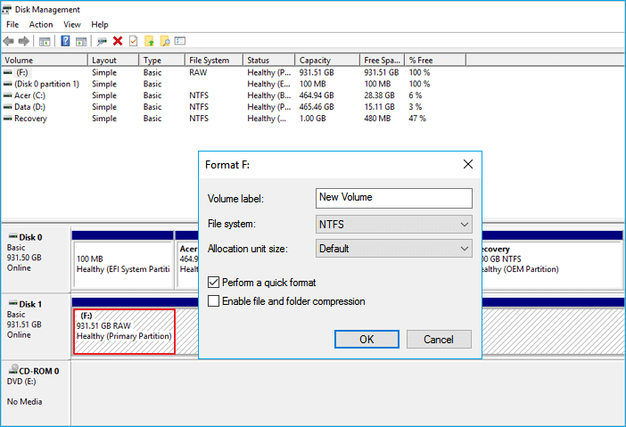 USB drive not showing up - format the USB