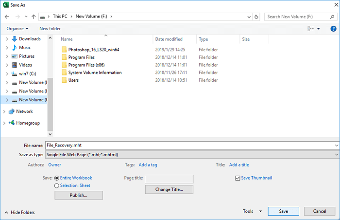 repair corrupted Excel by saving to other formats