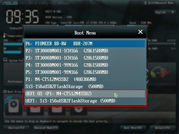 Confirm computer supports UEFI boot mode or not