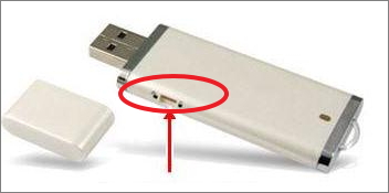 Remove write protection on USB.