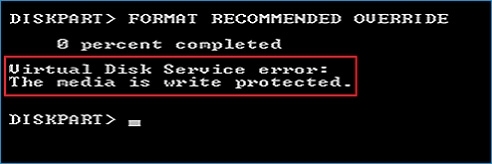 Virtual Disk Service Error: The service failed to initialize