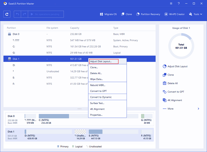 smart space adjustment