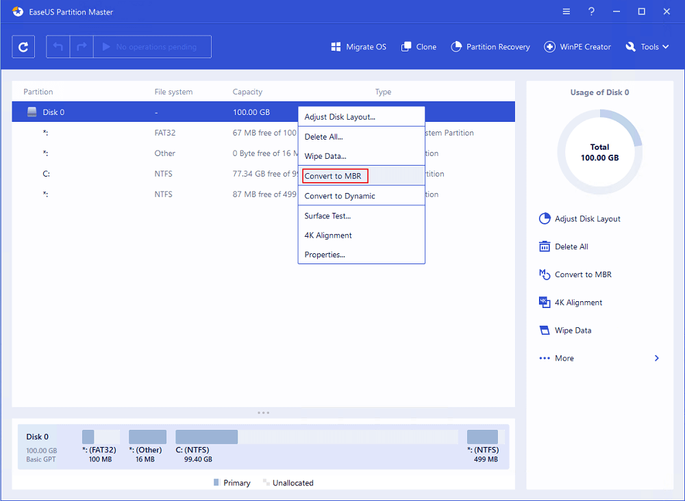 Windows 10 не видит gpt диск